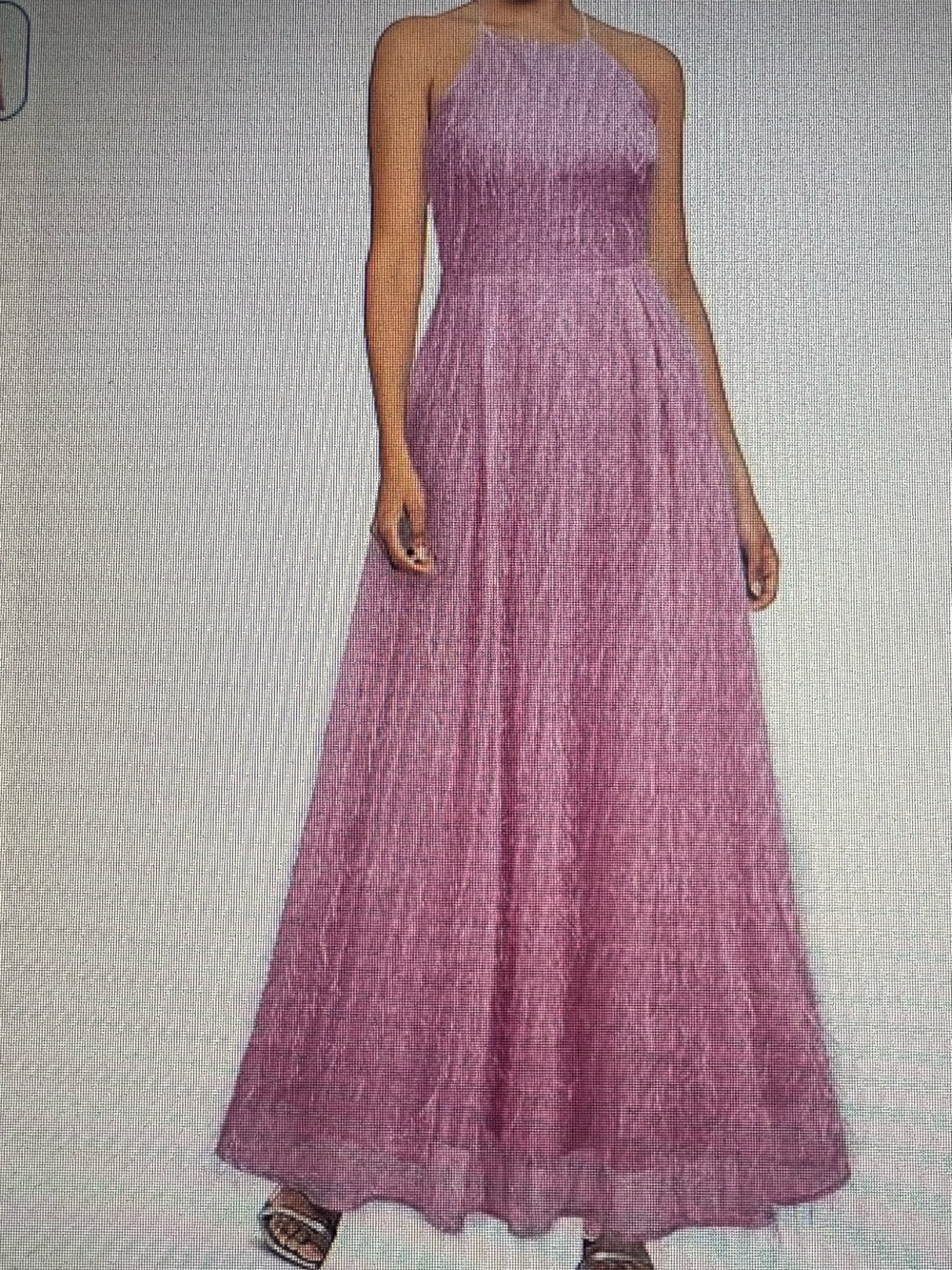 NWOT Sleeveless Pink Textured Formal Dress